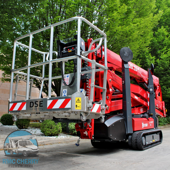 Operated Hinowa spiderlift in action